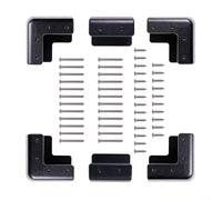 ZiStarlilife Kit de supports de montage pour panneau solaire, supports d'angle en ABS résistant aux UV avec vis, installation de colle sans perçage pour camping-car, bateaux, déviation du vent pour le