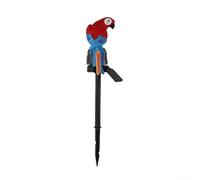 ZiStarlilife Lampe LED à énergie solaire en forme de perroquet - Étanche - Automatique du crépuscule à l'aube - Pour allée, pelouse, terrasse
