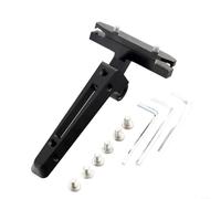 ZiStarlilife Lot de 1 adaptateur pour porte-bouteille d'eau pour selle de vélo, support d'extension en alliage d'aluminium avec angle réglable, double support pour cyclisme, camping, noir
