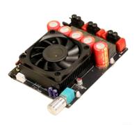 ZiStarlilife Lot de 1 double carte TPA3255 600 W haute puissance DC19-51 V avec protection MCU intelligente et ventilateur de refroidissement pour système de haut-parleurs audio en métal (numéro