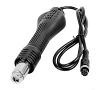 ZiStarlilife Lot de 1 poignée d'air chaud pour station de soudure 858A 858D, poignée en silicone antidérapante, souffleur de chaleur 12 V/24 V pour atelier de réparation électronique, noir (24 V)