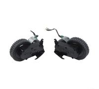 ZiStarlilife Lot de 1 roue gauche ou droite pour aspirateur robot Eufy ROBOVAC R500 15C pour G10 25C 30C 35C 11s Pièce de rechange noire silencieuse pour sol de maison (roue arrière + roue)