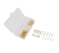 ZiStarlilife Lot de 120 cosses en laiton mâle et femelle de 4 mm avec couvercles isolés pour moto, voiture, bateau, instruments électriques avec boîte de rangement en plastique