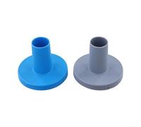ZiStarlilife Lot de 2 adaptateurs de filtre en plastique de 3,2 cm pour connecteurs de sortie de piscine Intex compatibles avec les pièces de rechange de filtre gris bleu (gris + bleu)