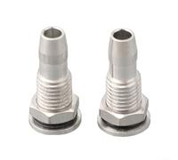ZiStarlilife Lot de 2 buses de sortie de refroidissement de moteur à eau en alliage d'aluminium pour modèle RC bateau 20 mm et 25 mm, avec rondelle étanche (filetage M8)