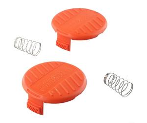 ZiStarlilife Lot de 2 capuchons de bobine pour débroussailleuse Blackdecker Gh400 Glc120 St5530 Cst1000 Gl30 - Matériau ABS élevé - Pièce de rechange pour l'entretien de la pelouse de jardin
