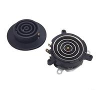 ZiStarlilife Lot de 2 coupleurs de bouilloire électrique à 5 anneaux en plastique ignifuge pour réparation de cuisinière à thé, noir