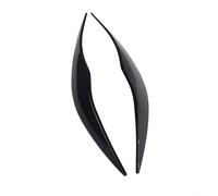ZiStarlilife Lot de 2 garnitures de sourcils de phare pour BMW Série 3 E90 E91 2005-2011, coque en plastique aspect fibre de carbone, installation sans perçage, mise à niveau du style extérieur