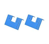 ZiStarlilife Lot de 2 outils d'installation de charnière magnétique pour le travail du bois, plaque de fixation de précision avec double échelle pour porte d'armoire, armoire en alliage d'aluminium et