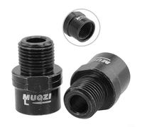 ZiStarlilife Lot de 2 paires d'extensions de pédale de vélo en acier chromé de 16 mm pour un espacement plus large des pieds pour éviter les frottements des chaussures pendant l'entraînement à vélo