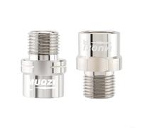 ZiStarlilife Lot de 2 paires d'extensions de pédale de vélo en acier chromé de 16 mm pour un espacement plus large des pieds pour éviter les frottements des chaussures pendant l'entraînement à vélo