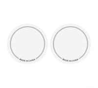 ZiStarlilife Lot de 2 patchs de protection pour grosse caisse pour pédale simple et double, augmente l'attaque sans affecter la durabilité, les percussions essentielles (pédale simple blanche)