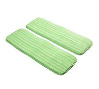 ZiStarlilife Lot de 2 serpillères réutilisables pour balai Swiffer XL, recharge en microfibre de 12 mm d'épaisseur pour nettoyage humide et sec sur sols stratifiés, carreaux en bois dur, vert