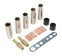 ZiStarlilife Lot de 20 consommables de soudage MIG MAG 15AK - Buses en cuivre et embouts de fil M6 08 mm pour MB14/15, ML 1500, G15, SB 15, TBI 150, Ergo Plus 15, Merkle, GYS, pour GÜDE, pour METABO,