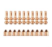 ZiStarlilife Lot de 20 électrodes de coupe plasma 256026 pointes 249929 pour fraiseuse Spectrum 875 Auto-Line, compatible avec les torches XT60/XT60M, pièces de rechange 60 A pour travail des métaux