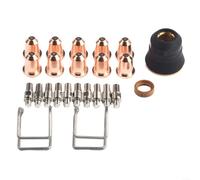 ZiStarlilife Lot de 24 consommables pour coupe-plasma Chicago Electric 95539 95413 60767 95136, comprend une buse d'électrode, un guide de ressort pour S30 S35 S45 CUT45 pour RAZORWELD,