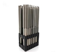 ZiStarlilife Lot de 32 embouts de tournevis de 150 mm de long de 150 mm de long avec tige hexagonale de 6,35 mm pour clé Torx inviolable PH1 PH2 PZ1 PZ2