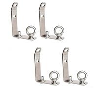 ZiStarlilife Lot de 4 butées de charge en acier inoxydable pour échelles, canoës, skis, planches de surf, transport en bois, ajustement sécurisé