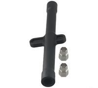 ZiStarlilife Lot de 4 clés à douille en plastique extra longues 9/10/11/12 mm pour fixation de fer à cheval, tige de vis, écrou de vidange, installation de plomberie, noir, 18 cm