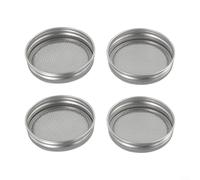 ZiStarlilife Lot de 4 couvercles de germination de 70 mm en maille pour bocaux, passe au lave-vaisselle, tamis de cuisine polyvalents pour herbes, épices, sucre, farine, acier inoxydable