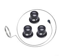 ZiStarlilife Lot de 4 loupes de bijoutier loupes de montre loupes grossissantes 5X 10X 15X Outils de réparation de bijoux pour horlogers bijoutiers