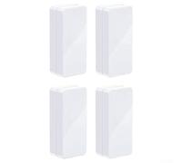 ZiStarlilife Lot de 4 paires de poids magnétiques coupe-vent pour rideaux, nappes ou drapeaux, compacts 5 x 2,5 x 1,25 cm, pour intérieur et extérieur, événements à la maison (blanc)