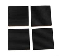 ZiStarlilife Lot de 4 tapis en caoutchouc composite et liège 100 x 100 x 223 mm avec bandes antidérapantes pour machine à laver, sèche-linge, tapis de course et industriels lourds