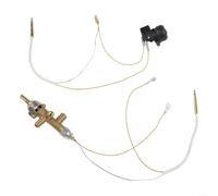 ZiStarlilife Lot de 5 kits de réparation de chauffage de terrasse, soupape de contrôle de sécurité en laiton, assemblage thermocouple et interrupteur inclinable, accessoires de rechange résistants aux