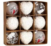 ZiStarlilife Lot de 6 décorations en mousse en forme de cœur pour décoration d'arbre de Saint-Valentin, style moderne minimaliste avec couleurs vives, boules légères à suspendre pour fête à la maison