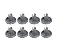 ZiStarlilife Lot de 8 roulettes de panier inférieur de lave-vaisselle, pièces de rechange compatibles avec ELECTROLUX pour AEG, modèle 50286965004, matériau ABS pour un roulement fluide et une