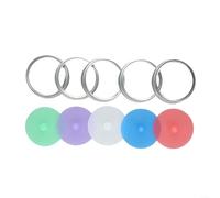 ZiStarlilife Lot de couvercles de fermentation en silicone pour bocaux Mason à large ouverture et cornichons sans eau avec anneaux métalliques 86 mm (B)