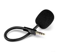 ZiStarlilife Microphone antibruit amovible pour casques de jeu Logitech G PRO et PRO X, micro à perche pliable réglable avec prise jack 3,5 mm plaquée or