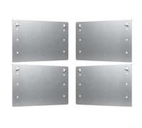 ZiStarlilife Plaque de clou auto-cloueuse, 12,7 x 20,3 cm en acier galvanisé pour protection de tuyaux métalliques, bouchon de fixation conforme au code avec éperons étendus pour installations de
