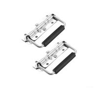 ZiStarlilife Poignée pliante pour valises et boîtes à outils, avec poignée en caoutchouc et construction, mécanisme à ressort intégré, transition en douceur, confort isolé 120 mm/140 mm (120 mm)