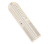 ZiStarlilife Règle à tricoter en bois de 32 cm pour une évaluation précise de la taille dans la fabrication de chaussettes, convient pour les amateurs de tricot et les débutants