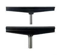 ZiStarlilife Repose-outils en fonte de 30,5 cm pour le travail du bois, avec barre de support de 300 mm de long, compatible avec tour en bois et métal (16 mm)