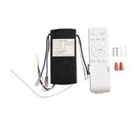 ZiStarlilife Smart DC Kit de télécommande pour ventilateur de plafond avec minuterie à 6 vitesses, interrupteur de lumière, fonction avant/arrière, support mural pour maison, bureau, hôtel