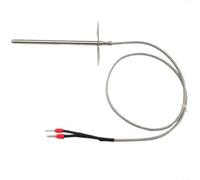 ZiStarlilife Sonde de température PT1000 pour four PitBoss PT1000 - En acier inoxydable - Pour une réponse rapide pour griller la cuisson - 105 mm + 500 mm - Argent
