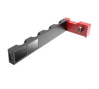 ZiStarlilife Station de charge pour manette Nintendo Switch, station de charge rapide avec protection contre la surchauffe, design compact ABS pour configuration de jeu (noir et rouge)