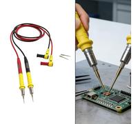 ZiStarlilife Stylo à sonde multimètre, pointes en cuivre plaqué or de haute précision avec fils en silicone extra épais, câbles de test étendus de 1105 cm pour la continuité du circuit