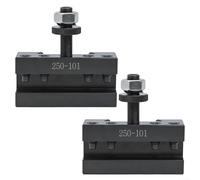 ZiStarlilife Support de tournage et de face à changement rapide 250-101, construction en acier, peut contenir en toute sécurité les embouts de 3/16-1/2", compatible avec les tours CNC jusqu'à 30,5 cm,
