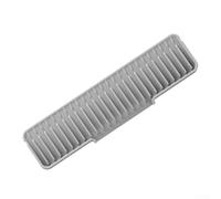 ZiStarlilife Tapis de séchage en silicone pour évier de cuisine, comptoirs à bords étroits, protection anti-éclaboussures, tapis égouttoir absorbant en gris et blanc, 50 x 10 cm (gris-50 x 10 cm)