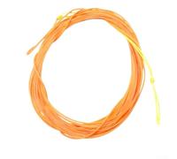 ZiStarlilife Tenkara Ligne de pêche à la mouche conique en PVC 4 m en nylon polyester avec boucles soudées aux deux extrémités pour coulée d'eau douce et d'eau salée (orange)