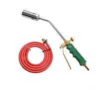 ZiStarlilife Tête de chalumeau professionnelle à double interrupteur en acier inoxydable et cuivre avec manche en cuivre de 40 cm et 50 cm de longueur pour cuisine extérieure (type 35)