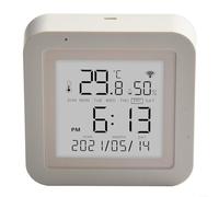 ZiStarlilife Thermomètre hygromètre WiFi pour Tuya Smart, capteur de température et d'humidité numérique avec écran LCD large, surveillance en temps réel, contrôle vocal, interrupteur Celsius