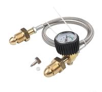 ZiStarlilife Tuyau de transfert de gaz en acier inoxydable de 90 cm, adaptateur de cylindre à filetage droit G 5/8", très résistant pour connecteur de tuyau tressé pour systèmes de gaz industriels BS