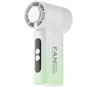 ZiStarlilife Ventilateur de refroidissement portable, rechargeable par USB, avec affichage numérique et compresse de glace, 3 niveaux, pour les voyages d'été, les sports de plein air, le bureau et la