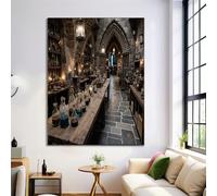 ZISTRCBAO Art Mural En Toile De Alchimie Magique Laboratoire, Impression Sur Toile De Style Rétro Fantastique, Brun Décorations Murales En Toiles Pour Chambre à Coucher Salon Cuisine, 30×40 cm