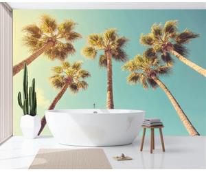 ZISTRCBAO Papier Peint Décors Tropicaux Rétro 200x140cm Murale Photo