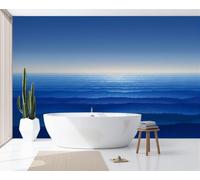 ZISTRCBAO Papier Peint Panoramique Paysage Marin Abstrait350x256cm
